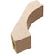 Ekena Millwork 3-inch W x 10-inch D x 10-inch H Westlake Rough Cedar Woodgrain TimberThane Knee Brace, Primed BRCUR03X10X10WTLRCPR - alternate 3